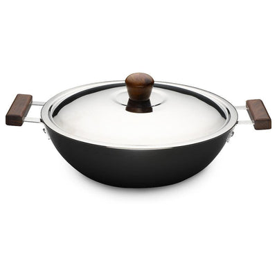 Wonderchef Ebony Deep Kadhai 24 cm 3 L
